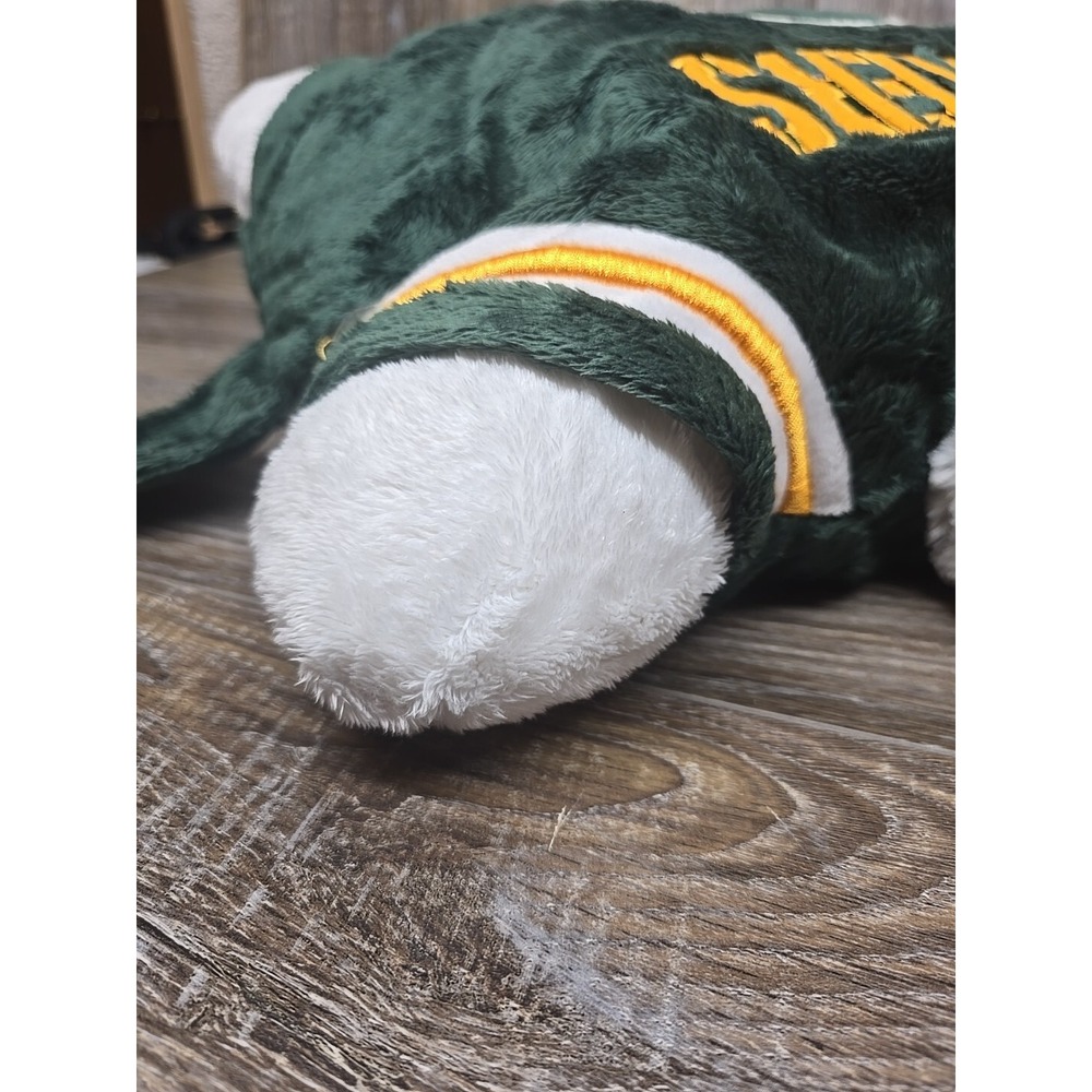 Green‎ Bay Packers Vintage Helmet NFL 18" Pro Football Plush Pillow Pets Large - Picture 7 of 14